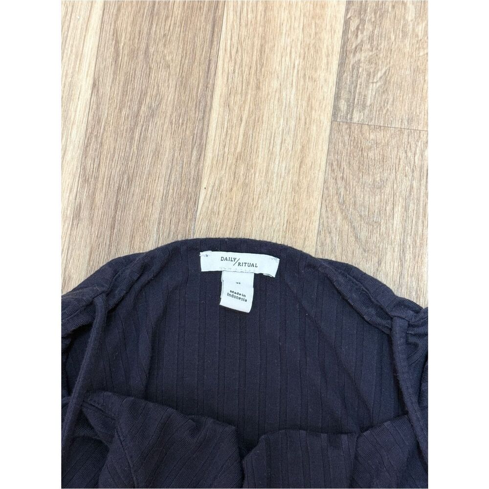Daily Ritual Navy Blue Halter‎ Neck Top - Picture 4 of 4
